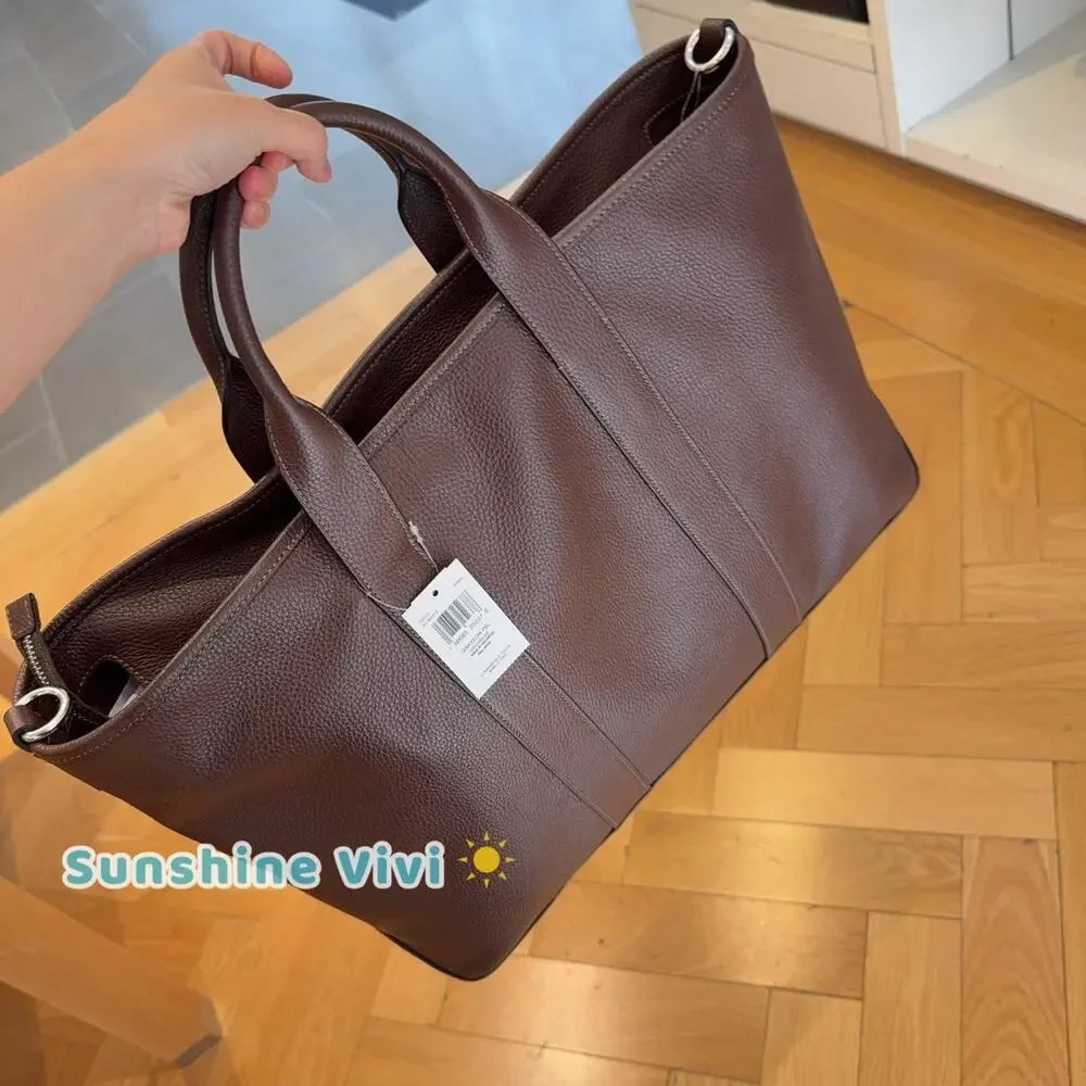 NWT Coach Grayson Tote Bag Silver/Maple CDY23 Leather